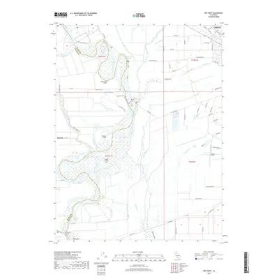 2018 Map of Ord Ferry, 2018 Print