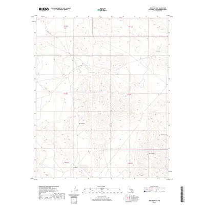 2018 Map of Ord Mountain, 2018 Print