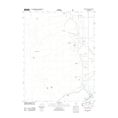 2012 Map of Oreana Peak, 2012 Print