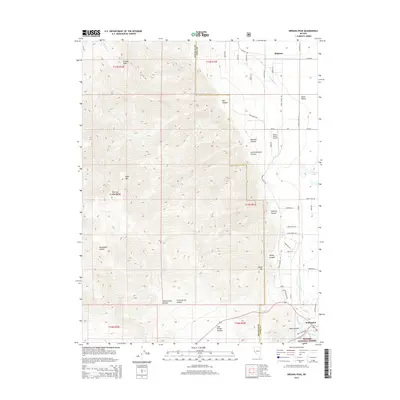 2014 Map of Oreana Peak, 2014 Print