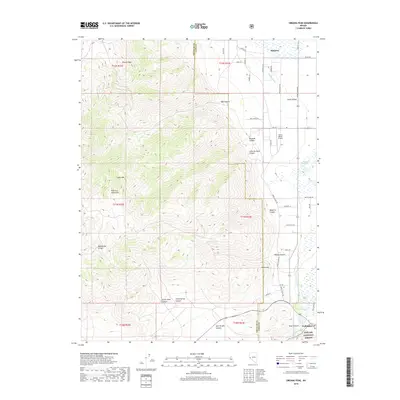 2018 Map of Oreana Peak, 2018 Print