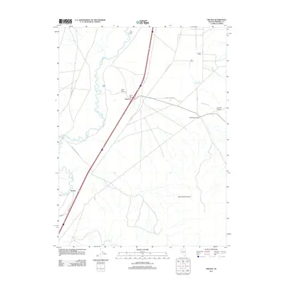 2011 Map of Oreana, 2011 Print