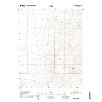 2018 Map of Oreana Spring, 2018 Print