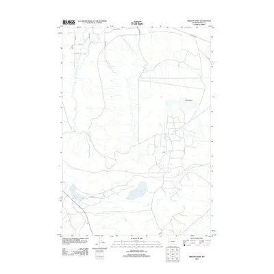 2012 Map of Oregon Basin, 2012 Print