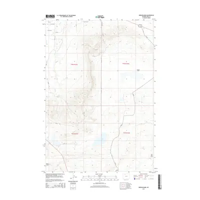 2015 Map of Oregon Basin, 2015 Print