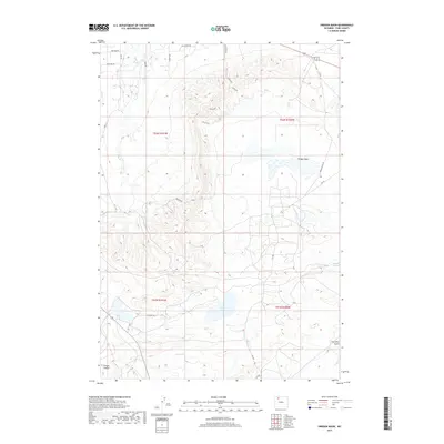 2017 Map of Oregon Basin, 2017 Print