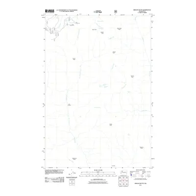 2011 Map of Oregon Butte, 2011 Print