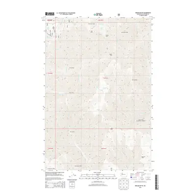 2014 Map of Oregon Butte, 2014 Print