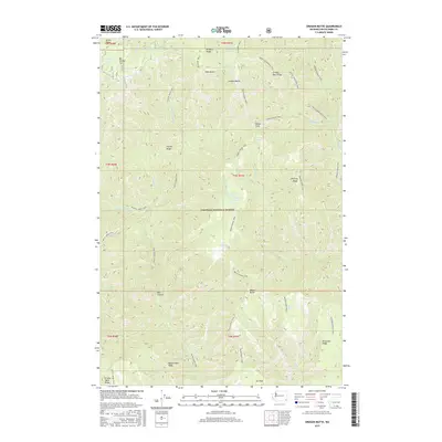2017 Map of Oregon Butte, 2017 Print
