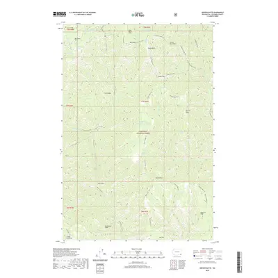 2020 Map of Oregon Butte, 2020 Print
