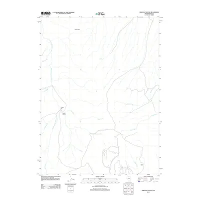 2012 Map of Oregon Canyon, 2012 Print