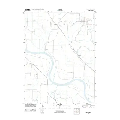 2012 Map of Oregon, 2012 Print