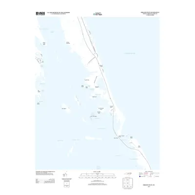 2013 Map of Oregon Inlet, 2013 Print
