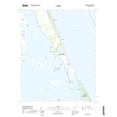 2019 Map of Oregon Inlet, 2019 Print