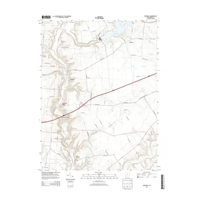 2013 Map of Oregonia, 2013 Print