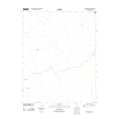 2012 Map of Orestimba Peak, 2012 Print