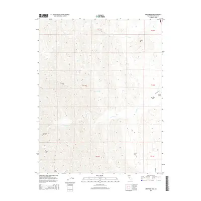 2015 Map of Orestimba Peak, 2015 Print