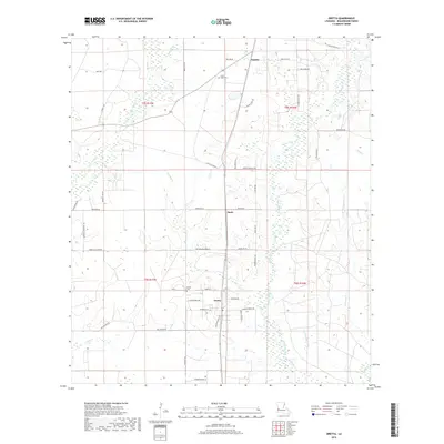 2018 Map of Oretta, 2018 Print