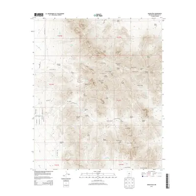 2013 Map of Organ Peak, 2013 Print
