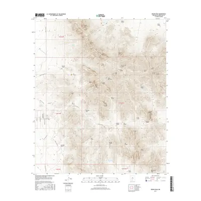 2017 Map of Organ Peak, 2017 Print