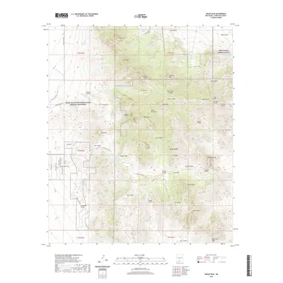 2020 Map of Organ Peak, 2020 Print