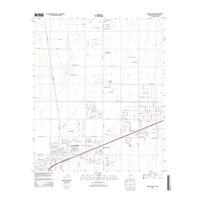 2013 Map of Organ Peak NW, 2013 Print