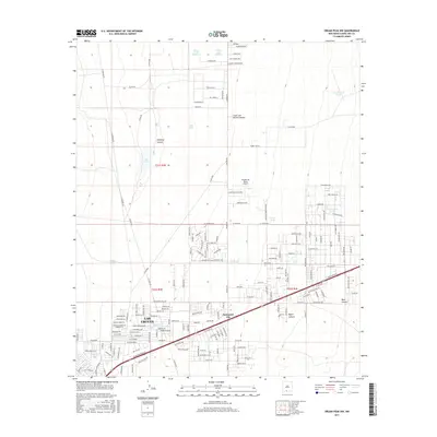 2017 Map of Organ Peak NW, 2017 Print