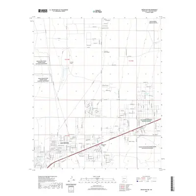 2020 Map of Organ Peak NW, 2020 Print