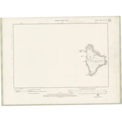 1900 Map of Orkney Sheet CIV.NE, 1903 Print