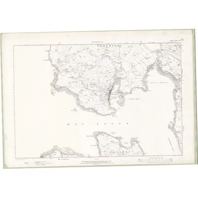 1900 Map of Orkney Sheet CVI, 1903 Print