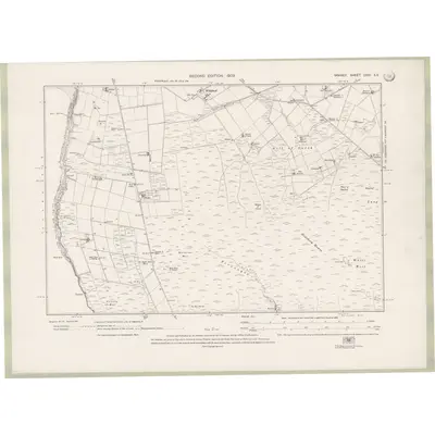 1900 Map of Orkney Sheet CVIII.SE, 1903 Print