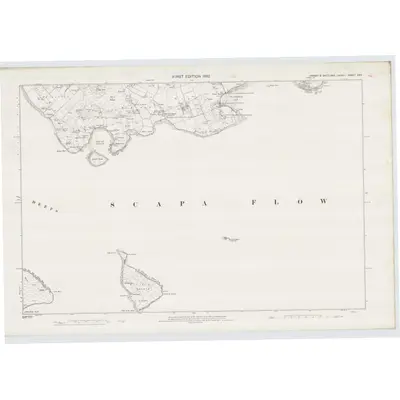 1877 Map of Orkney, Sheet CXIII, 1882 Print