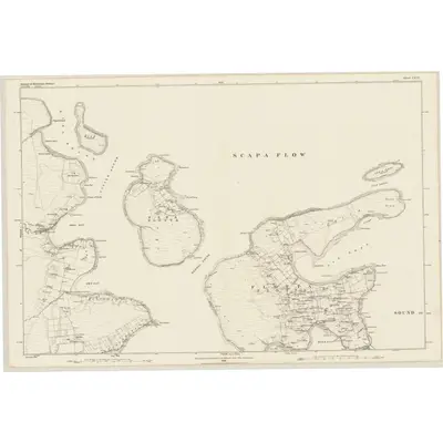 1880 Map of Orkney, Sheet CXIX, 1882 Print