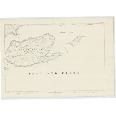 1880 Map of Orkney, Sheet CXXIII, 1882 Print
