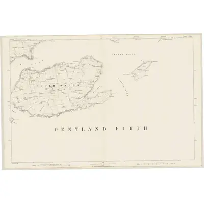 1880 Map of Orkney, Sheet CXXIII, 1882 Print