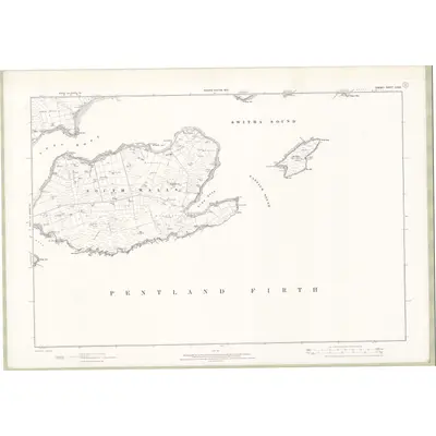 1900 Map of Orkney Sheet CXXIII, 1903 Print