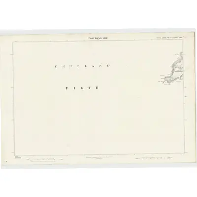 1877 Map of Orkney, Sheet CXXV, 1882 Print