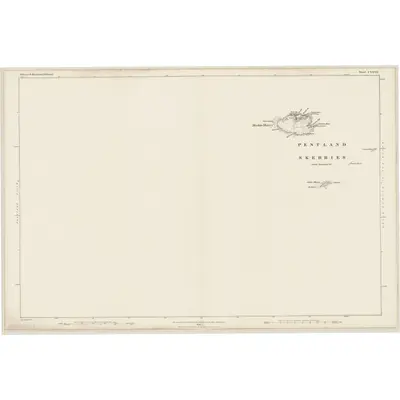 1877 Map of Orkney, Sheet CXXVII, 1882 Print