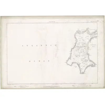 1900 Map of Orkney Sheet LXXII, 1903 Print
