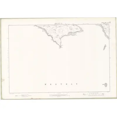 1900 Map of Orkney Sheet LXXIX, 1903 Print