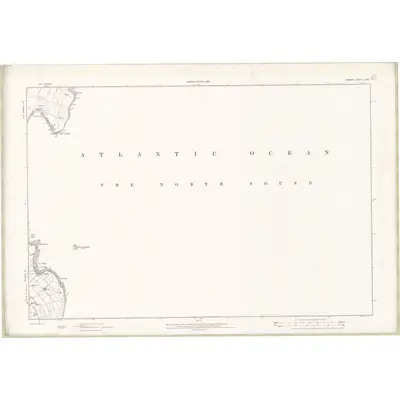 1900 Map of Orkney Sheet LXXVI, 1903 Print