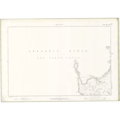 1900 Map of Orkney Sheet LXXVII, 1903 Print