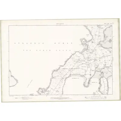 1900 Map of Orkney Sheet LXXXI, 1903 Print