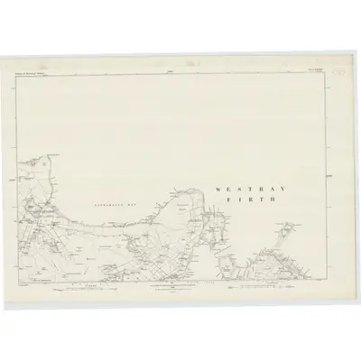 1879 Map of Orkney, Sheet LXXXV, 1882 Print
