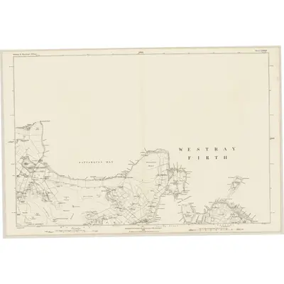 1879 Map of Orkney, Sheet LXXXV, 1882 Print