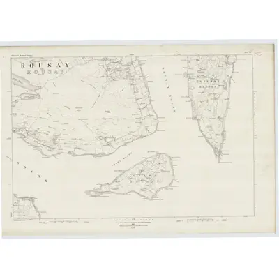 1879 Map of Orkney, Sheet XC, 1882 Print