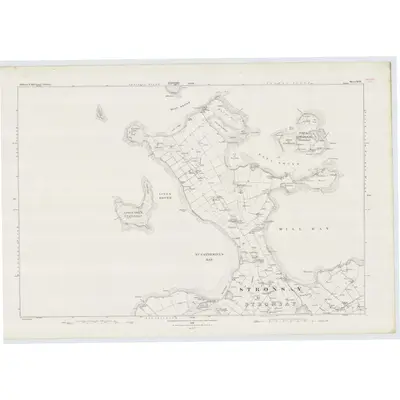 1879 Map of Orkney, Sheet XCII, 1882 Print