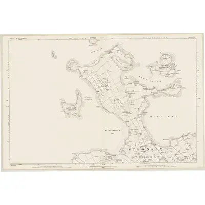 1879 Map of Orkney, Sheet XCII, 1882 Print