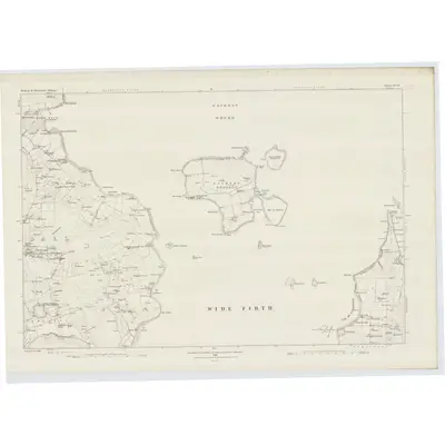 1879 Map of Orkney, Sheet XCVI, 1882 Print