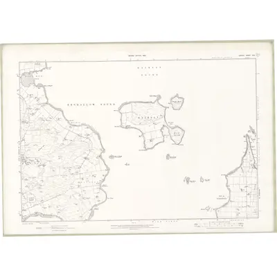 1900 Map of Orkney Sheet XCVI, 1903 Print